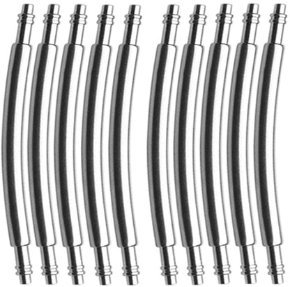 TICFROG 10pcs Curved Watch Spring Bars, 22mm Band Strap 22mm, Silver