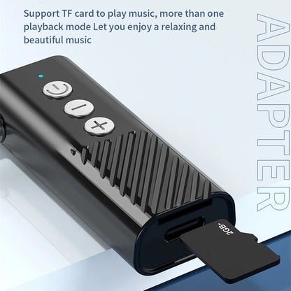 Jack Aux 5.3 Transmitter Receiver 3-in-1 Wireless Bluetooth Adapter Audio 3.5mm