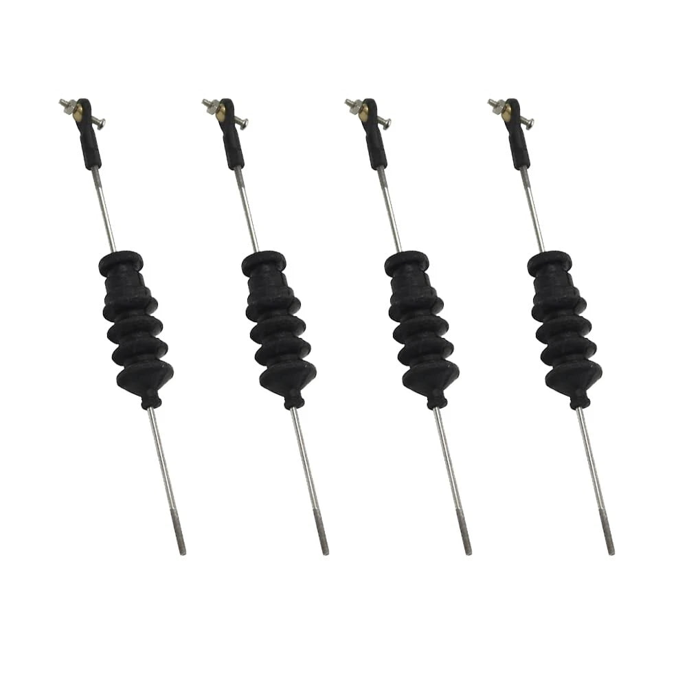 Gracilaria 4 Set RC Boat Push Rod Kit M2 Tie End with Rubber Seal Bellow...