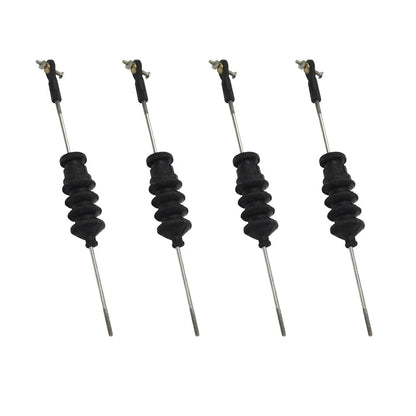 Gracilaria 4 Set RC Boat Push Rod Kit M2 Tie End with Rubber Seal Bellow...