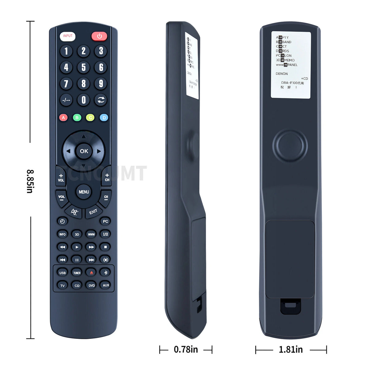 RC-829 Replace Remote Control For Denon Audio Video AV Receiver DRA-F100