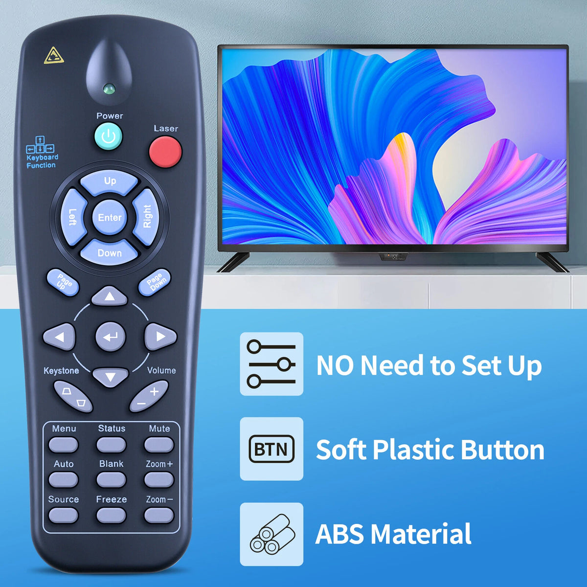 Remote Control For Promethean UST-P1C EST-P1-G PRM-42 PRM-45 DLP Projector