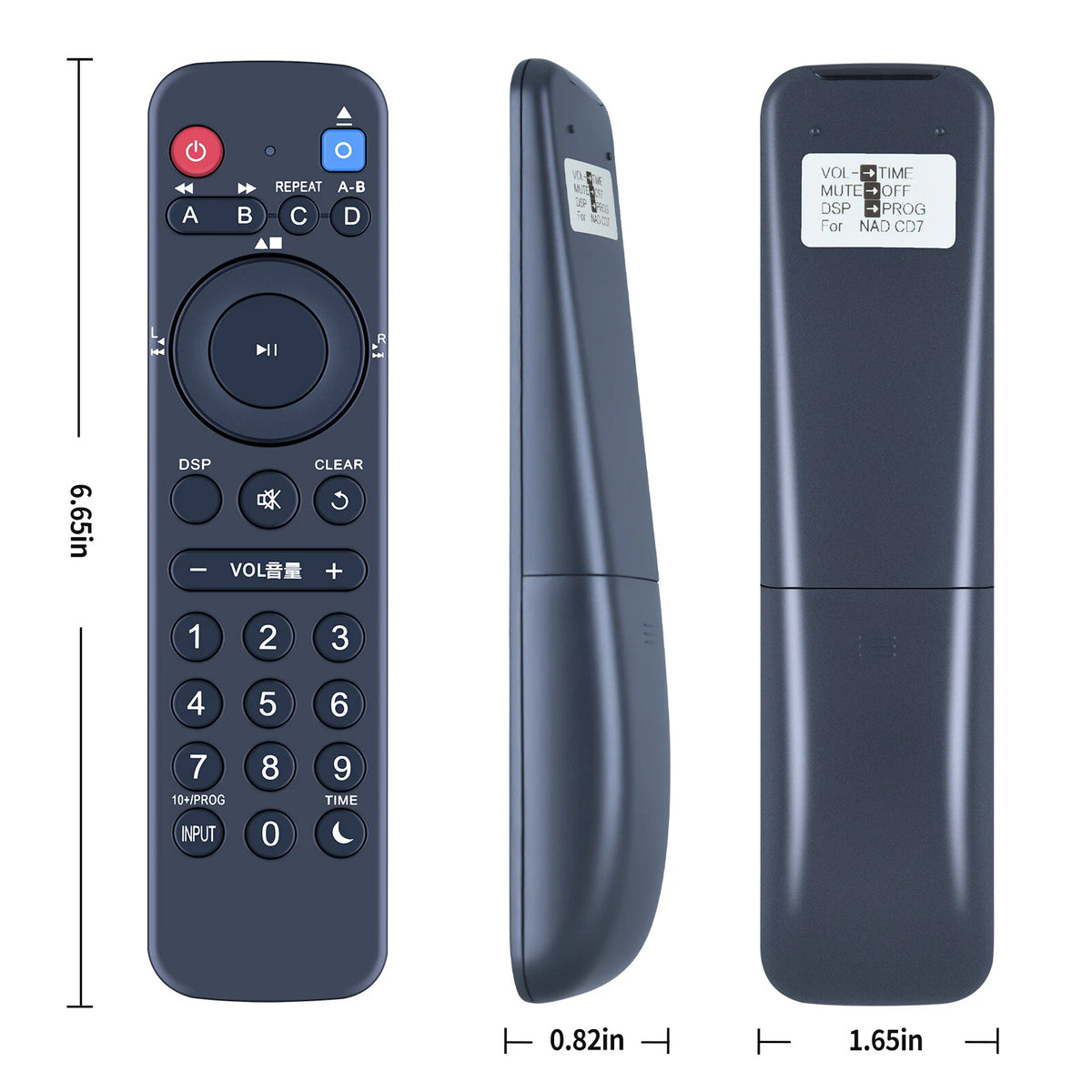 Replacement Remote Control For NAD CD7 C-516BEE/C-515BEE CD Player