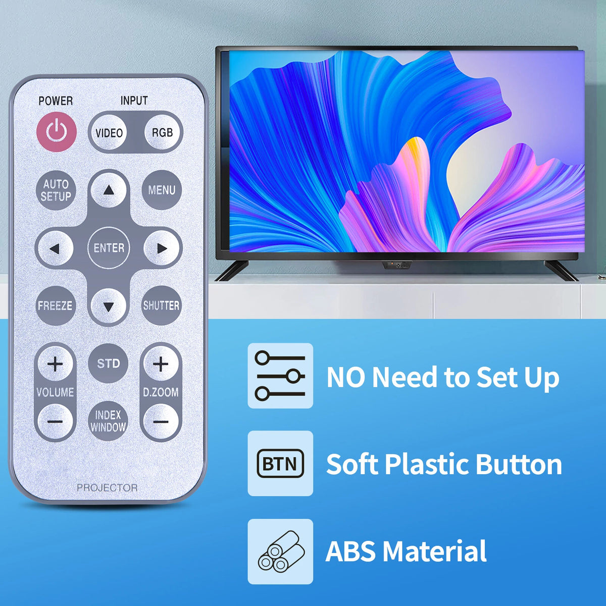 N2QADC000008 Replace Remote Control For Panasonic Projector PTL501E PTL501U