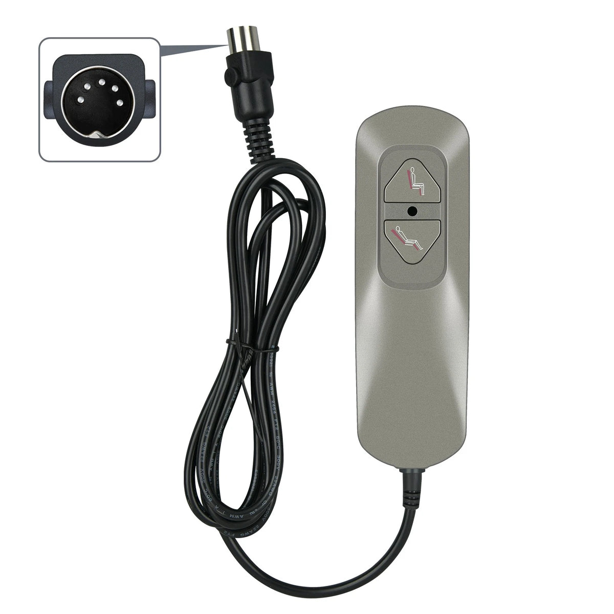 2 Button 5 Pin Hand Controller,Lift Chair Electric Sofa Controller