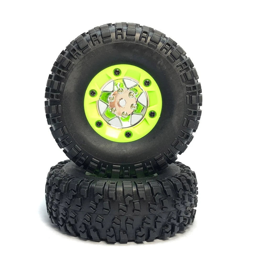 4pcs Rubber Tire Tyres with Wheel Rims for WLtoys 12428 12423 1/12 RC Buggy Car