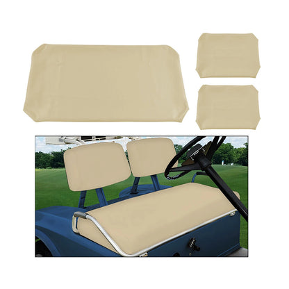 For Club Car DS 1982-2000.5 Golf Carts Brown Tan Leather Front Seat Covers