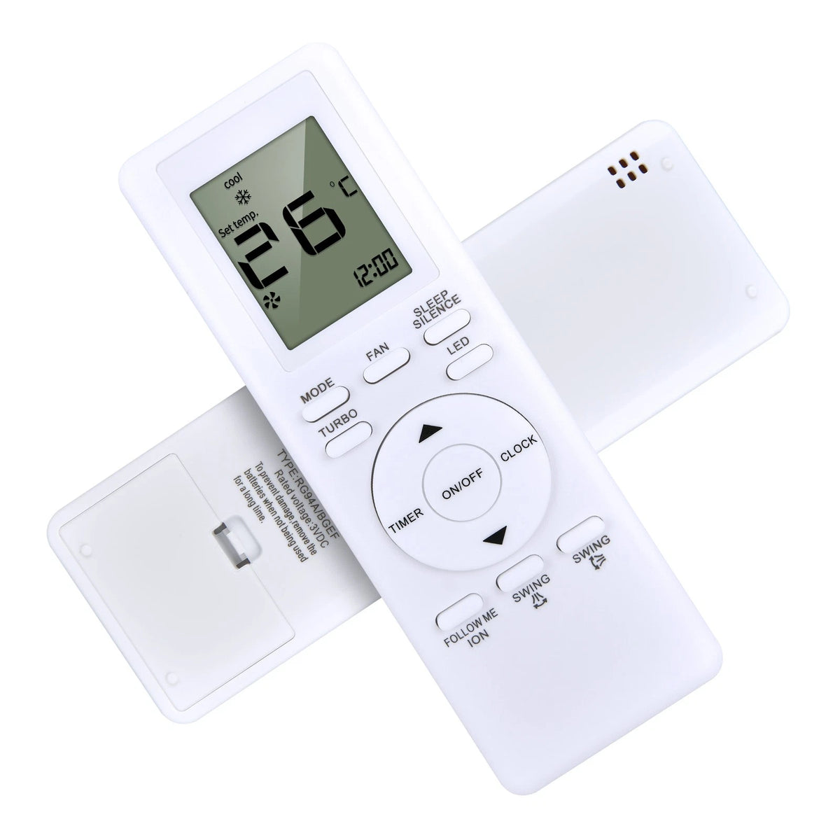Replace Remote Control For YORK RG94A RG93A/BGEF YHJE12ZT6AMHORX YKKE48BZE