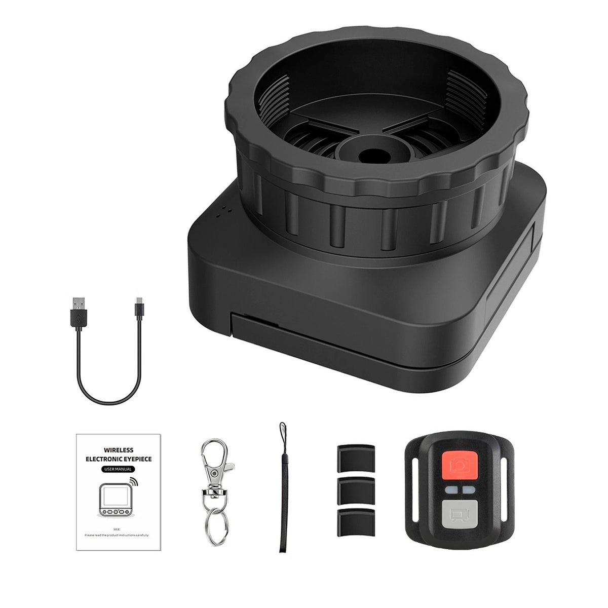 2.4G Wireless Eyepiece Camera 64MP 4K For Astronomical Telescope Monocular