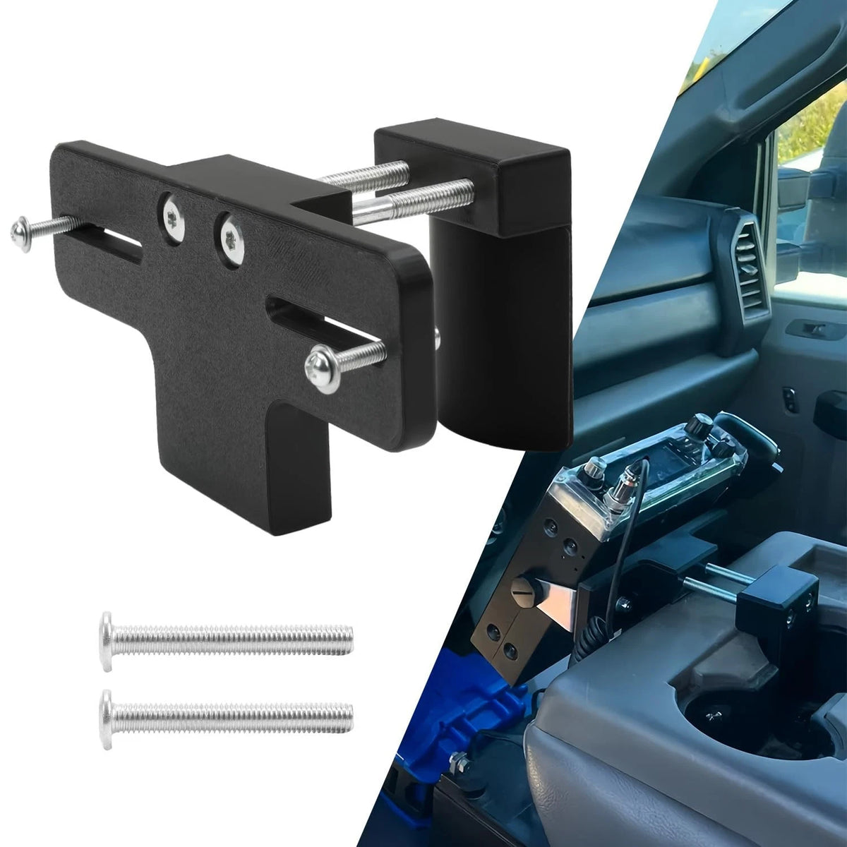 Cup Holder RadioMount - Clamping Mount, Drinks Basic model, Black