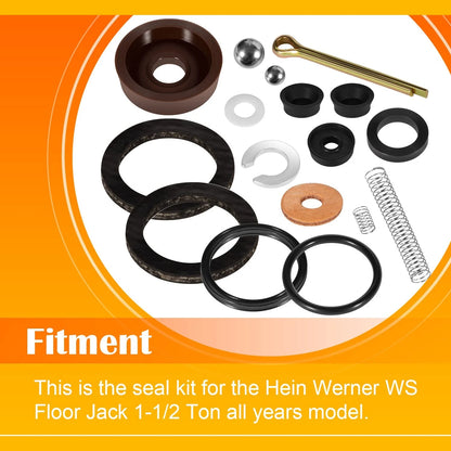 Seal Replacement Repair Rebuild Kit for Floor Jack Hein Werner WS Multicolor