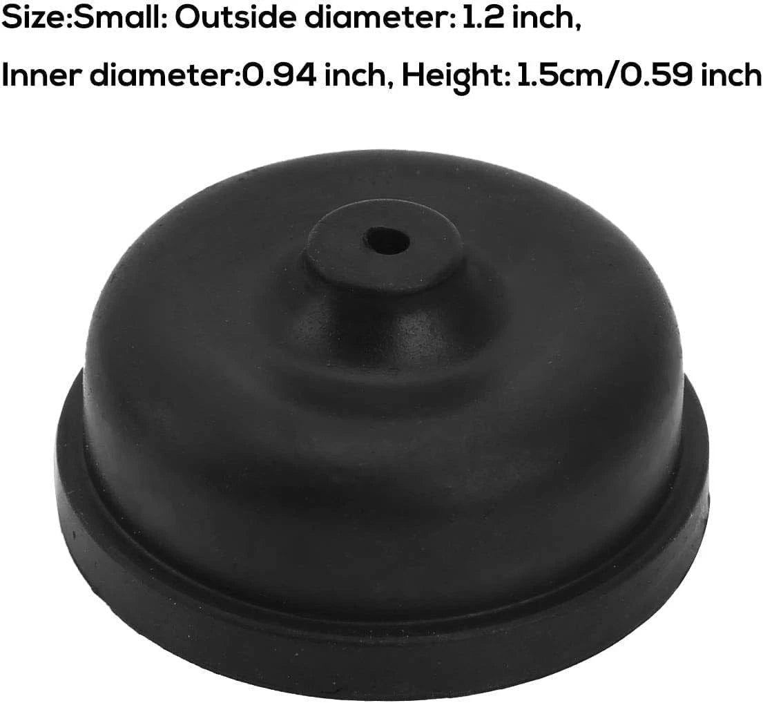 WaigN 20Pcs Black Aquarium Diaphragm Air Pump Accessories EPDM Rubber