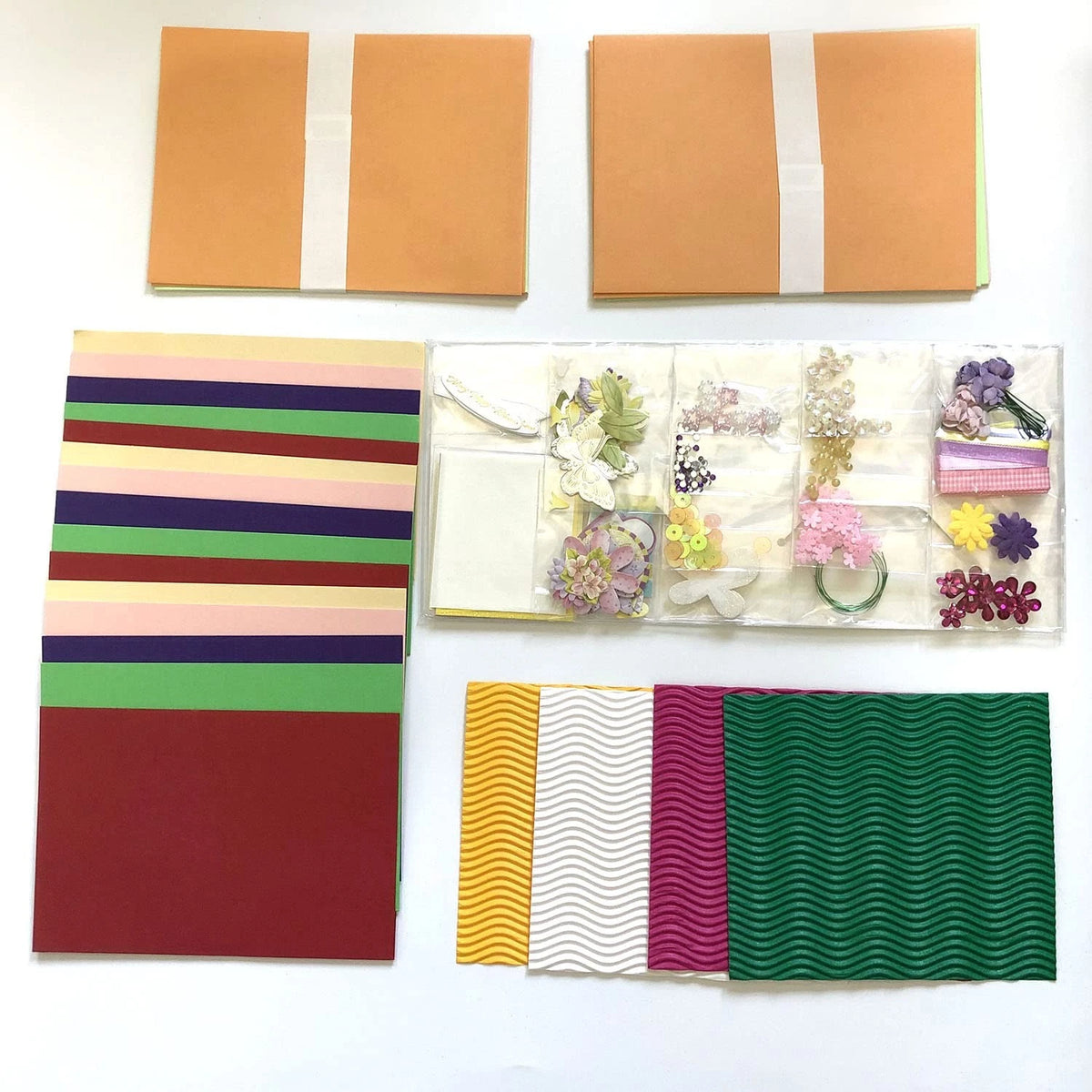 Huralona Greeting Card Making Supplier Envelope Kit 6.7 x 4.5 inches, Red