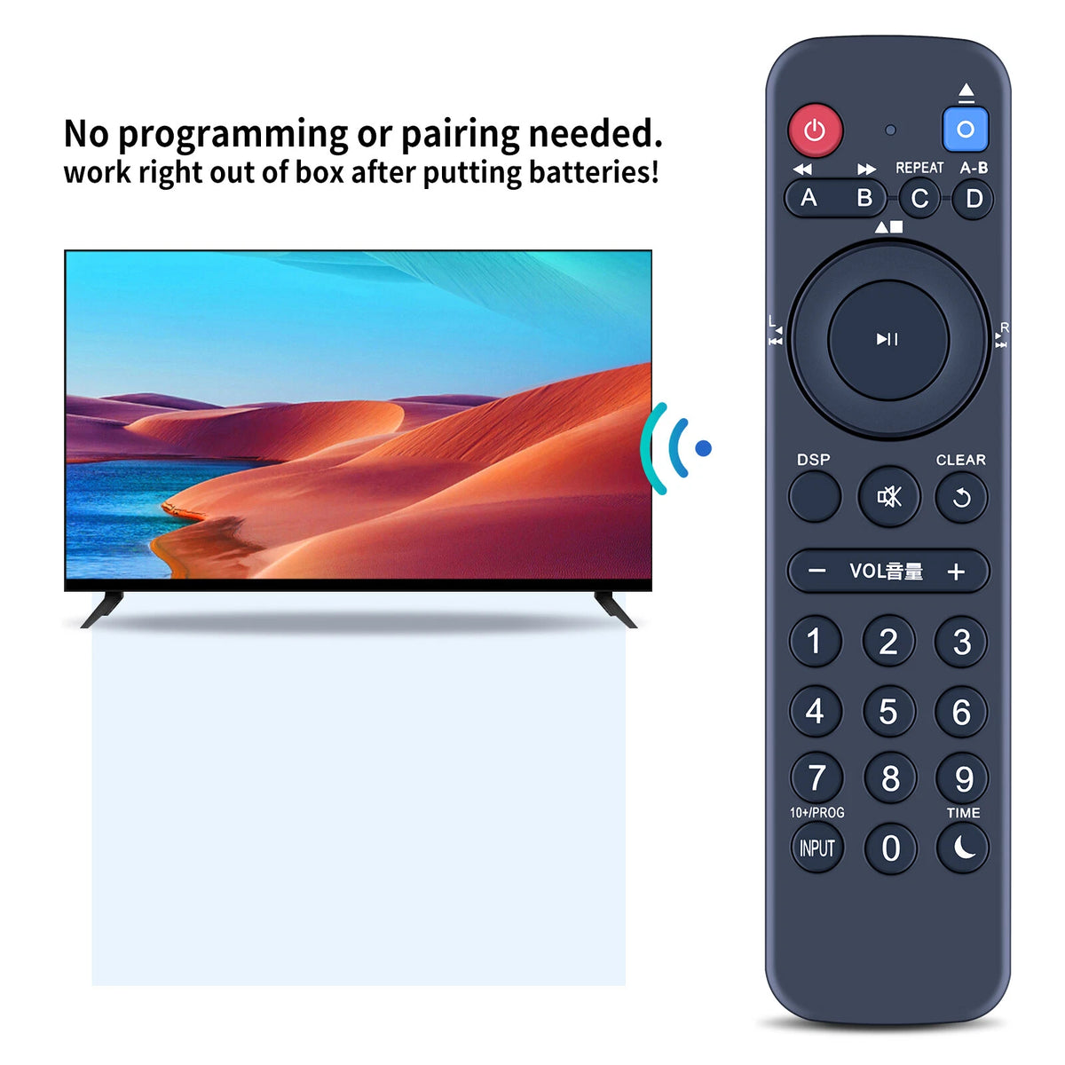 Replacement Remote Control For NAD CD7 C-516BEE/C-515BEE CD Player