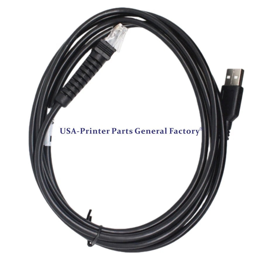 2PC USB Cable 6FT 2M For PSC Datalogic QS6500 7000 1100i 3200VS Barcode Scanner