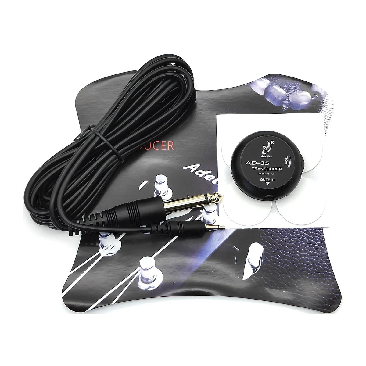 AD-35 Mini Pickup Amplifier Transducer Stick Piezo for Acoustic...