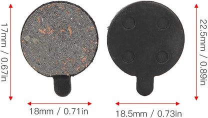 4 Pairs Brake Pads Electric Scooter Semi Metal Disc Rotor Black