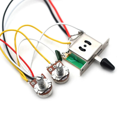 Pickup Humbucker Wiring Harness Volume Tone 3-Way Switch for ST Electric Guitar