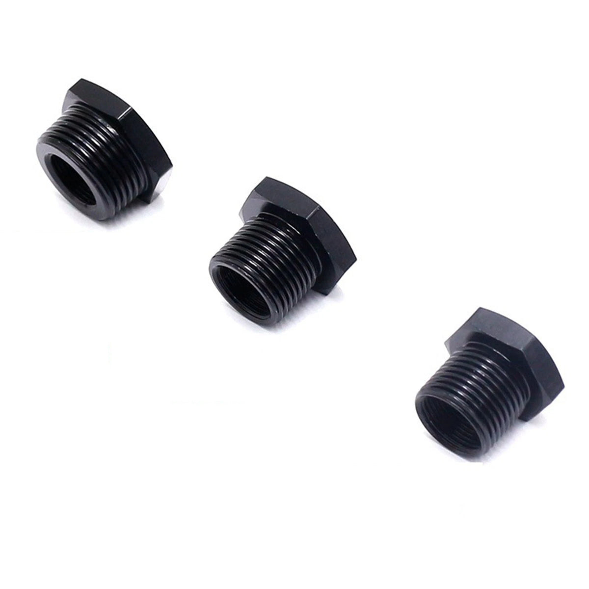 3Pcs 1/2-28 to 3/4-16, 13/16-16, 3/4 NPT Thread Adapter Oil Filter Hose Reducer