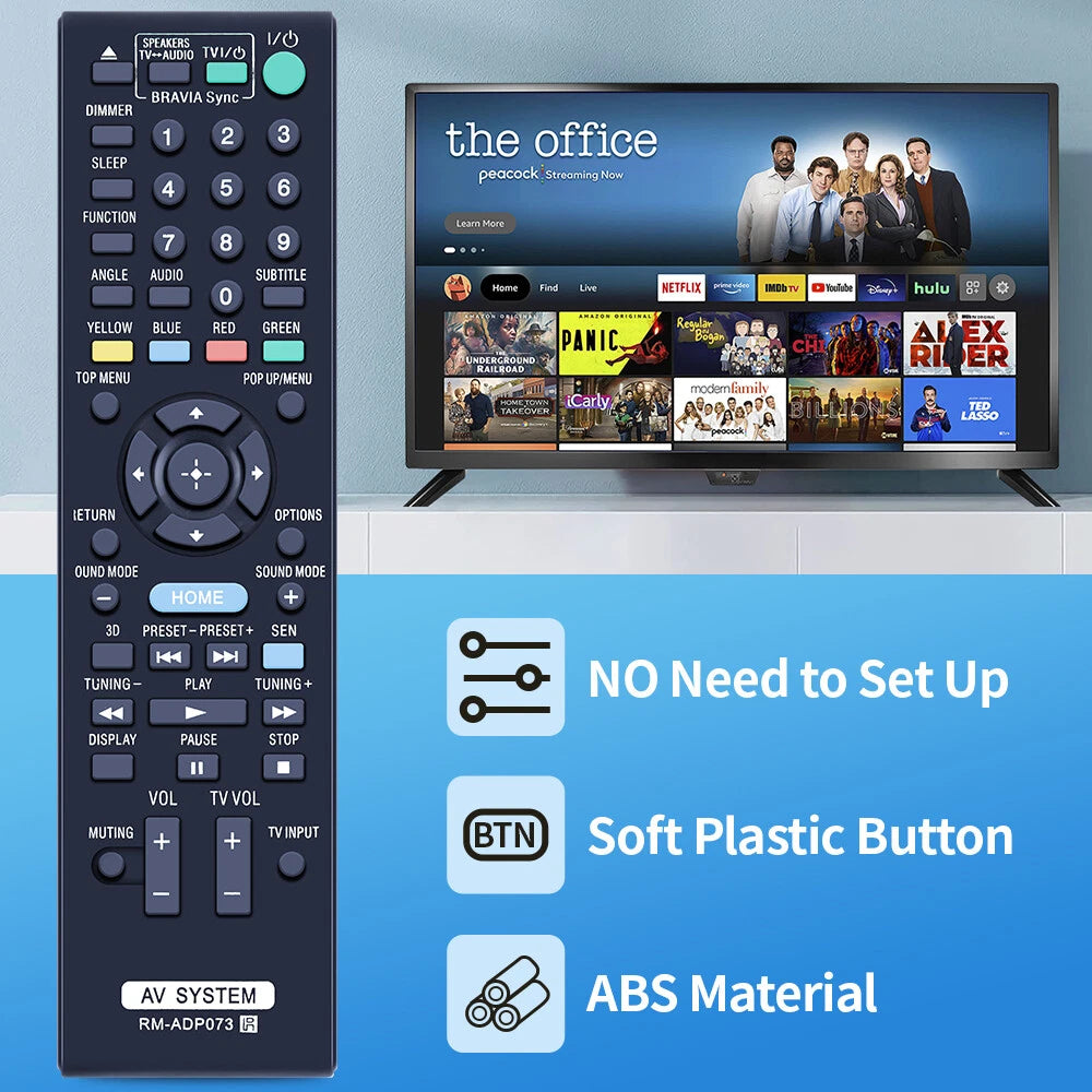 RM-ADP073 Remote Control For Sony DVD BDV-E490 BDV-E190 BDV-E290 BDV-NF620