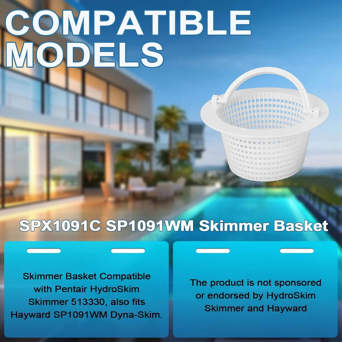 2𝑷𝑪𝑺 SPX1091C Skimmer Basket Replacement for Hayward SP1091WM &...