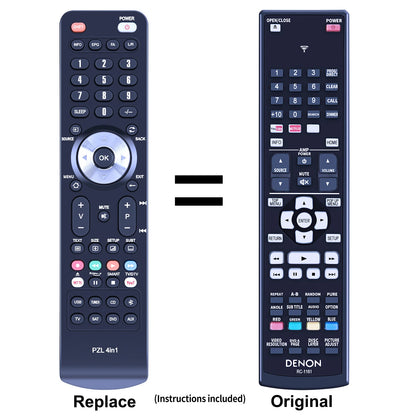 RC-1161 Replace Remote Control For Denon DBT-1712UD. DBT-1713UD, DBT-3313UD