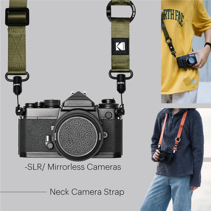 KODAK Multi-Purpose Camera Strap (QD Snaplock Free Size, Qd (Silver)