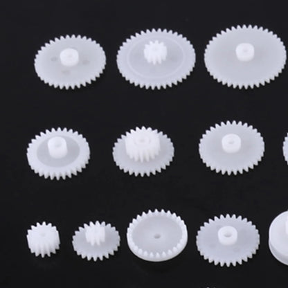 Fayelume Plastic Gears, Gears Toy, Double Gear Motor, 64 kinds kit, #-03