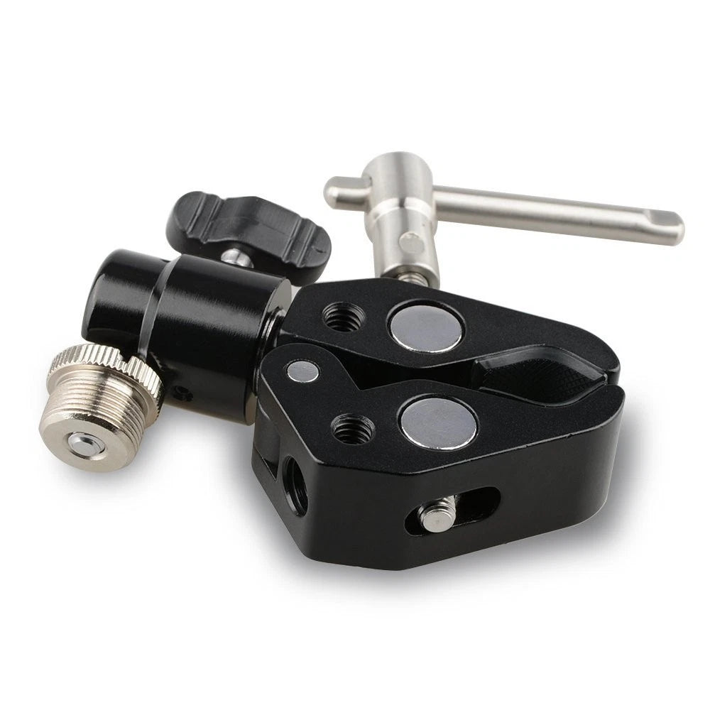 CAMVATE Crab Clamp Articulated 1/4 Mini Ball Head for Mini, Silver