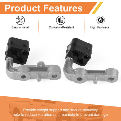 4Pcs Rear Left Right Exhaust Bracket Muffler Support Rubber Isolator Hanger
