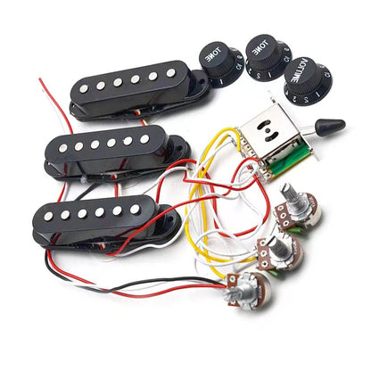 1 Volume 5-Way Switch Pickups Wiring Harness Prewired For ST Electric Guitar z