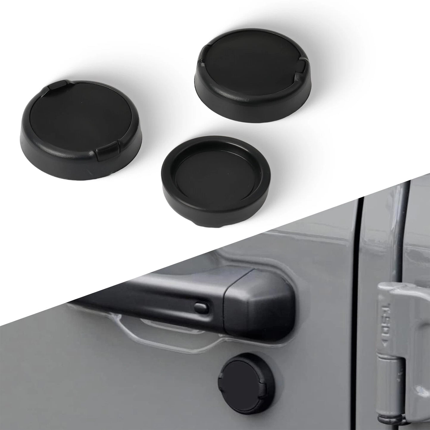 For Jeep JL Wrangler Gladiator 2018-2024 Door Keyhole Cover