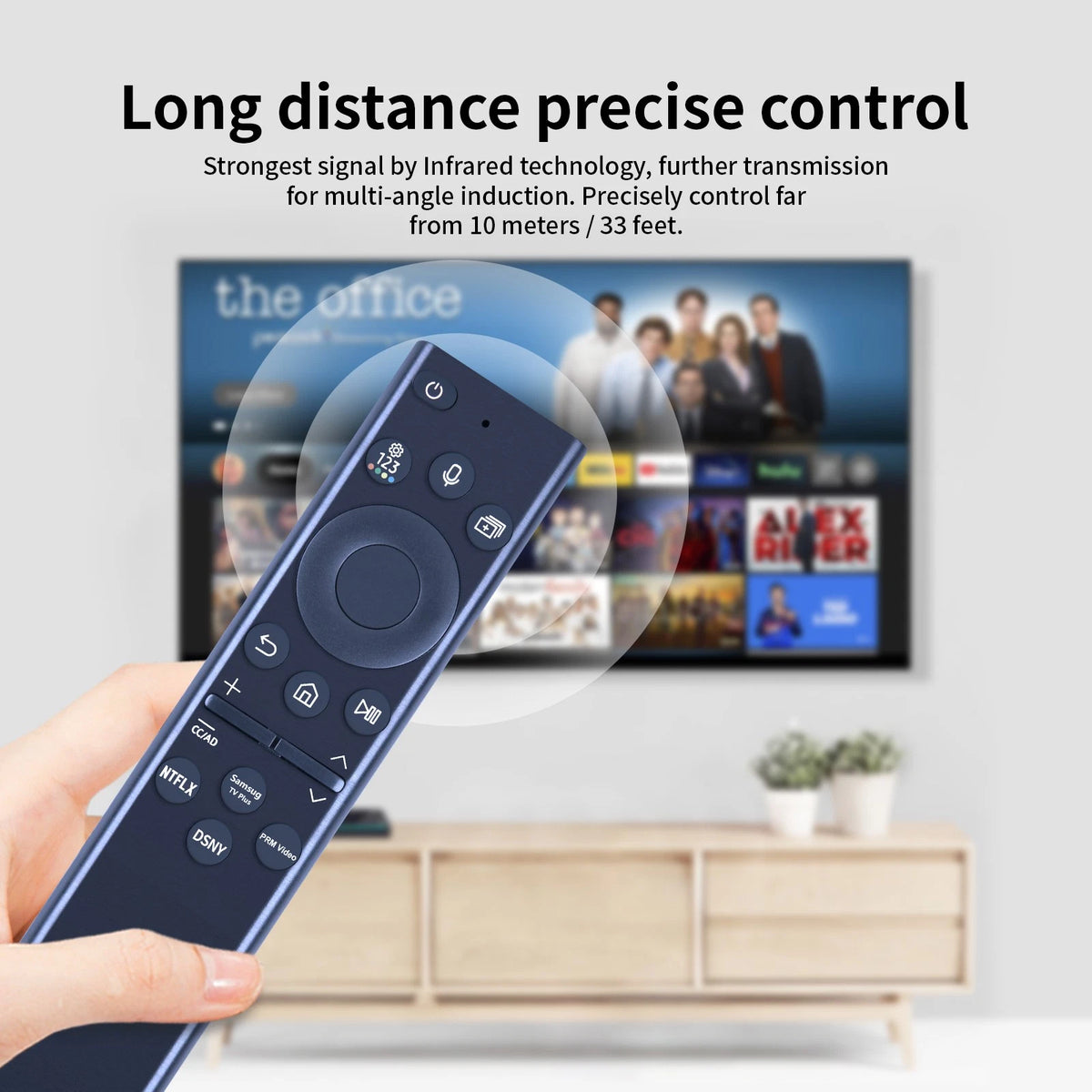 For Samsung BN59-01385A Solar USB Rechargeable Voice Remote QLED Series TV
