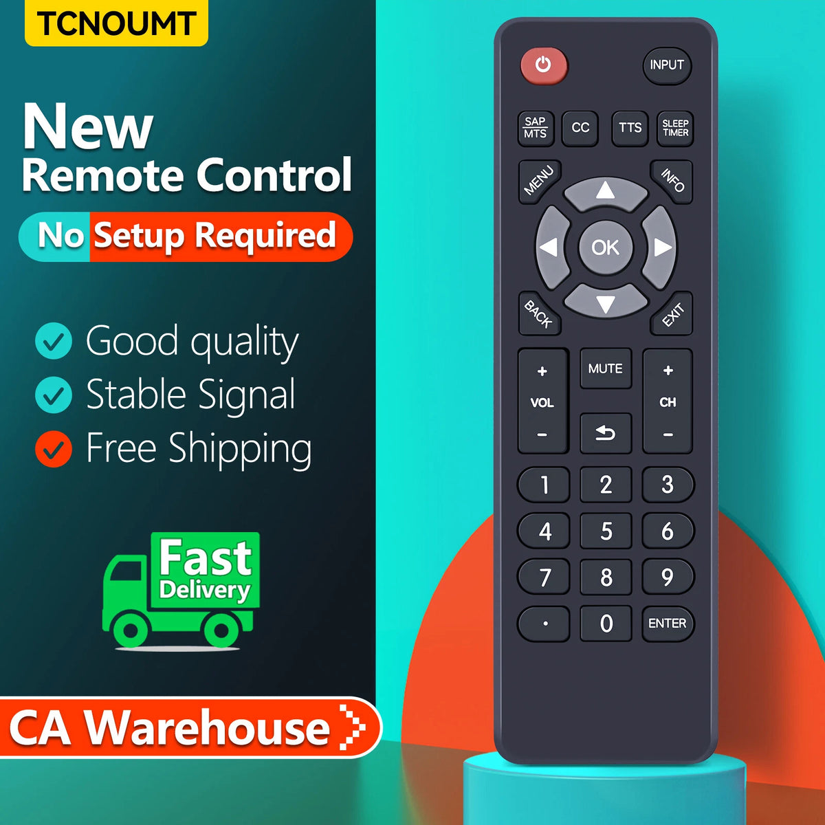 Remote Control For ONN Smart LCD TV ONC17TV001 GZL180106 ONC18TV001
