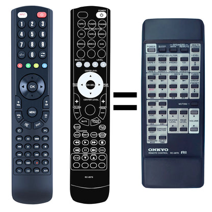 For Onkyo RC-287S AV Receiver Replace Remote Control TX-SV535 A-SV620 TX-SV525R