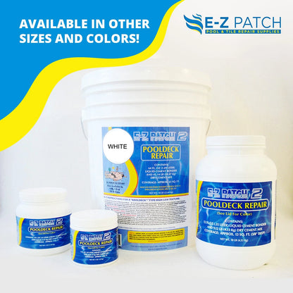 E-Z Patch 2 Pool Repair Kit for Decks & Patios - DIY White, White