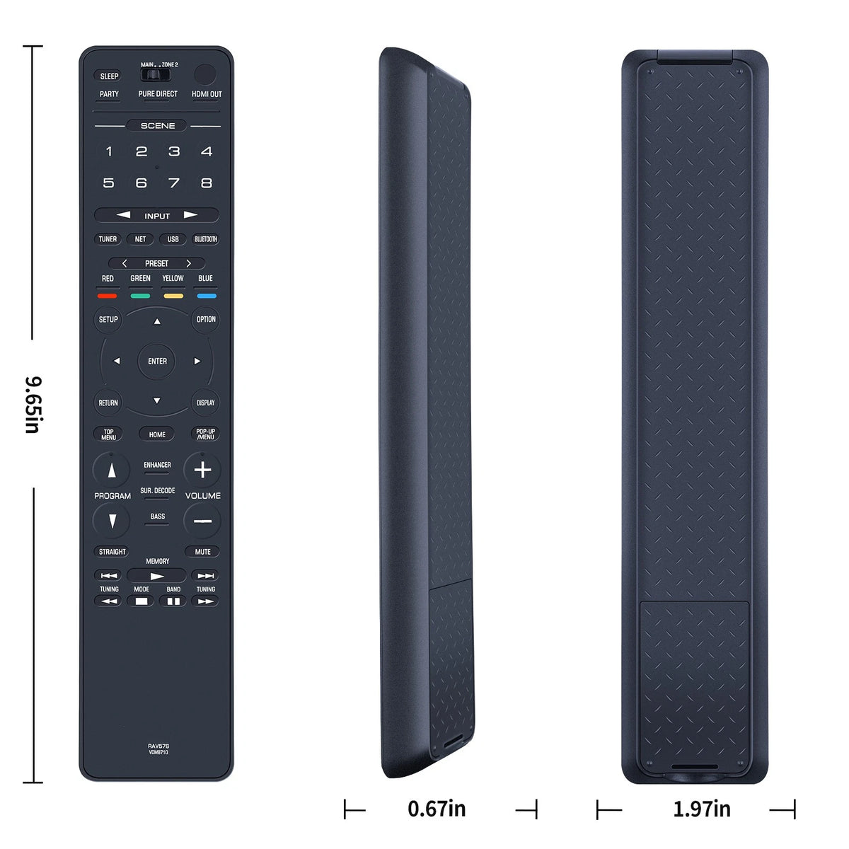 RAV576 VDM8710 Remote Control For Yamaha AV Receiver RX-A2A RX-A4A RX-A6A