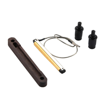 Replacement Bridge with Pickup for 6 String Acoustic Bass Saddle Transducer