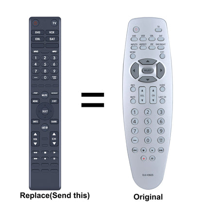 CLU-4362S Remote Control For Hitachi 50C20 50C20A 51F59 51F59A 51F59J 57F59