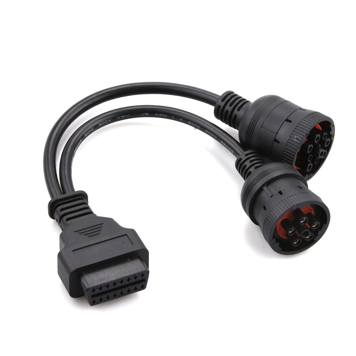 6+9 Pin Y cable-I Truck Heavy Duty Diagnostic Cable Adapter Scanner Connector
