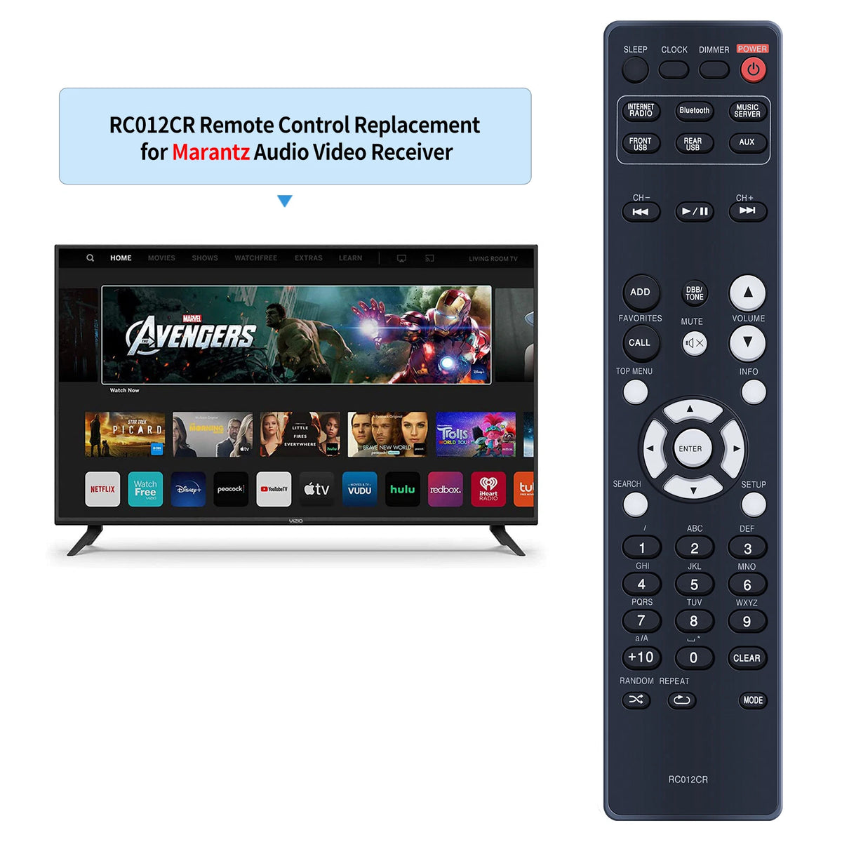 RC012CR Remote Control For Marantz AV CD Player M-CR511 M-CR510 M-CR611 M-CR610