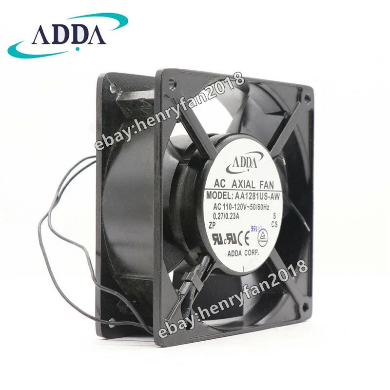 ADDA AA1281US-AW Axial Fan 110/120VAC 0.27/0.23A 120*120*38MM Server Cooling Fan