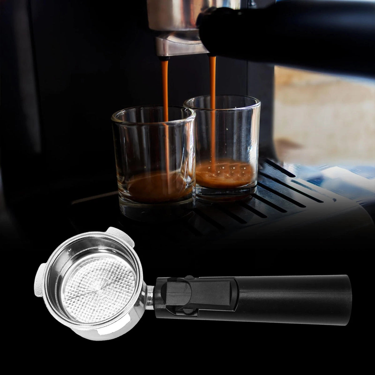 Coffee Espresso Machine Handle Replacement Parts, Cafe one size, Black