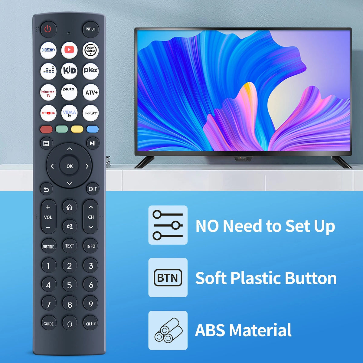 EN2N36H 0011 Remote Control For Hisense TV T325573 32A4KTUK 40A5NQTUK