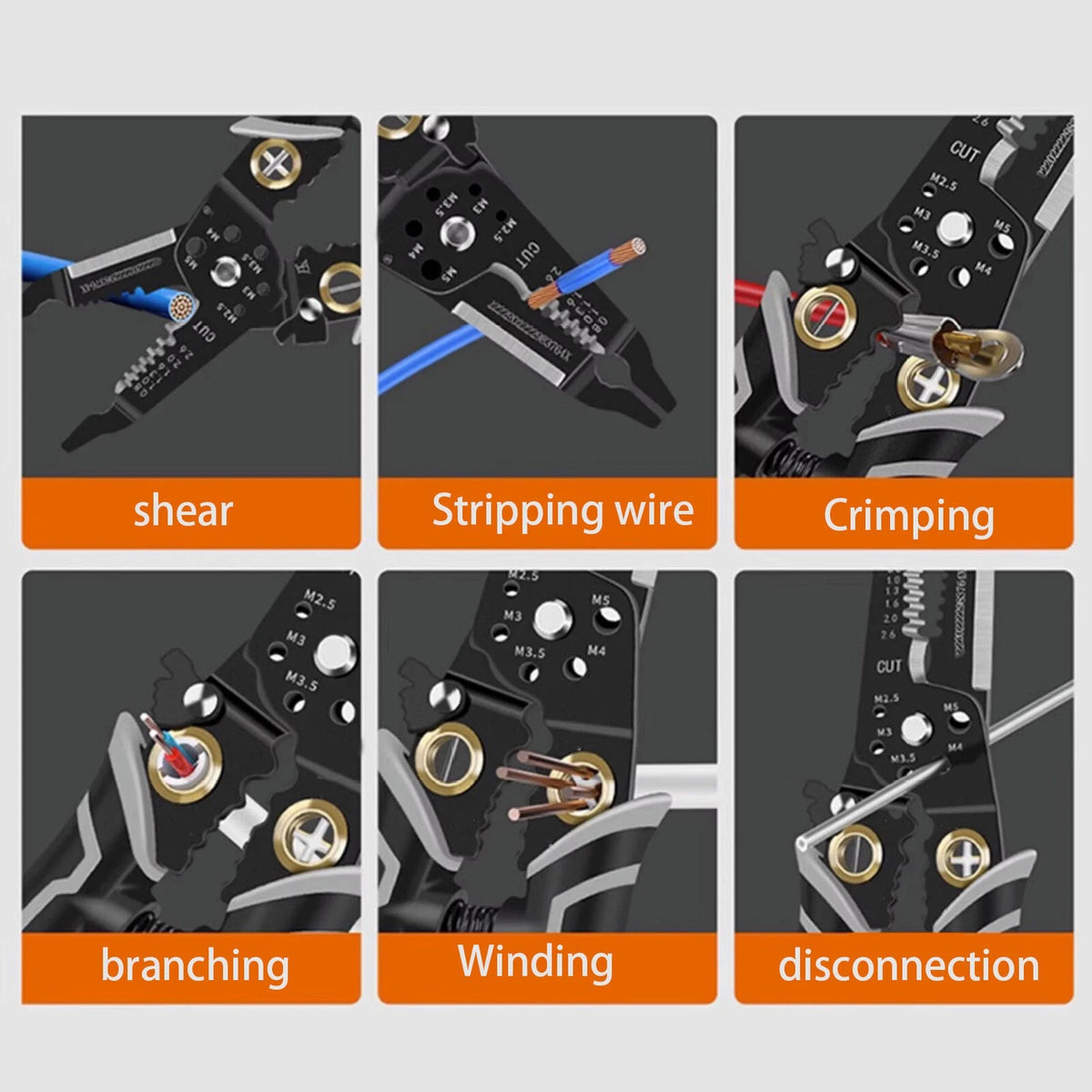 Hardness Multipurpose  Wire Stripper Cutter Wire Stripping Cutter Home Using