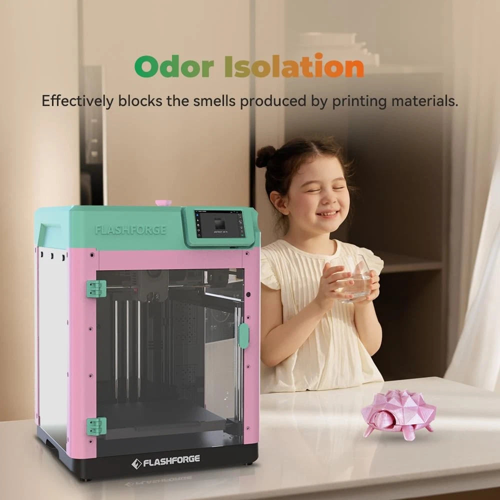 FLASHFORGE 3D Printer AD5M Enclosure, Create Your Style, Dustproof and White