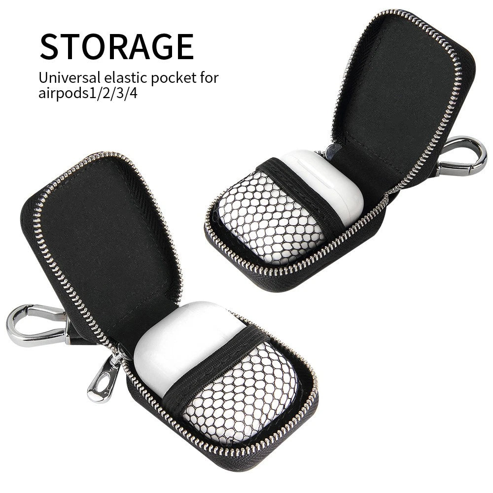 1Pc PU Leather Soft Case Protective Cover Chain For AirPods 1/2/3/Pro/Pro 2 ff