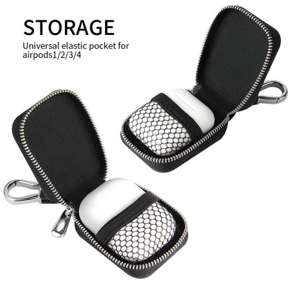 1Pc PU Leather Soft Case Protective Cover Chain For AirPods 1/2/3/Pro/Pro 2 ff