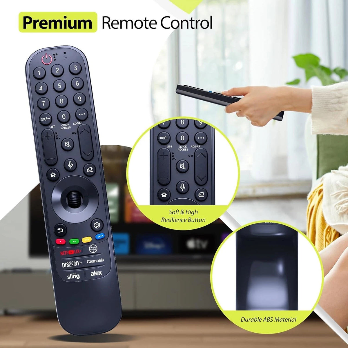 MR23GA AKB76043102 Remote Control For LG TV 86QNED80 without Voice/Magic