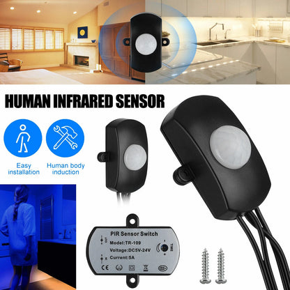 1Pc USB Port Detector Infrared PIR Motion Sensor Switch For Led Light Strip bb